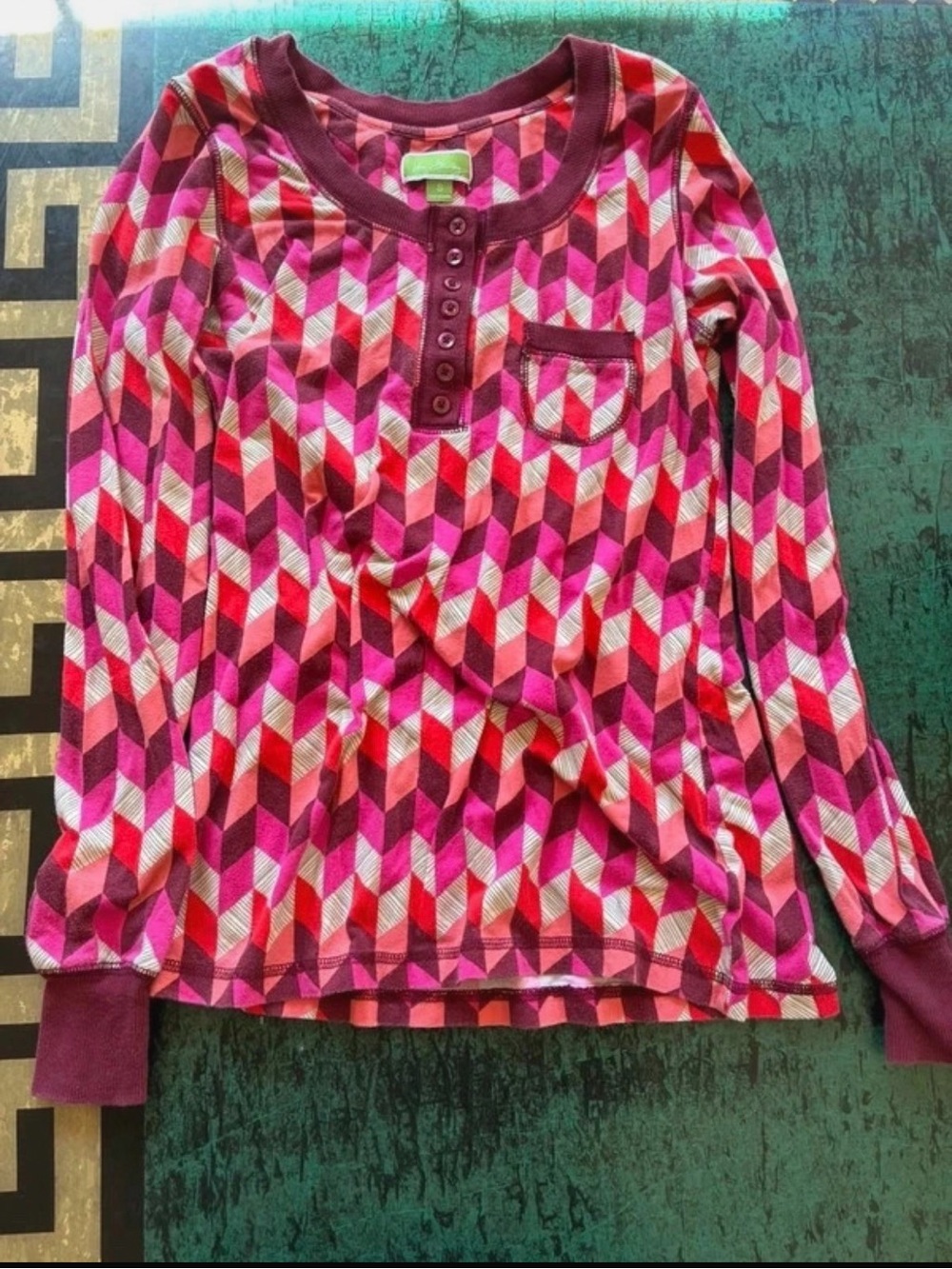 Vera Bradley Pink and Purple pj set